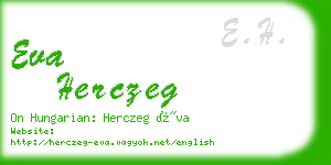 eva herczeg business card